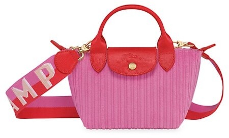 longchamp velvet bag