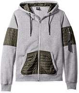 Thumbnail for your product : Southpole Men's Long Sleeve Hooded Full Zip Fleece Sweatshirt With Utility Pocket