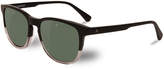 Thumbnail for your product : Vuarnet District Two-Tone Square Polarized Sunglasses, Black/Crystal