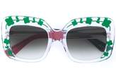 Thumbnail for your product : Gucci Eyewear floral detail sunglasses