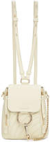 Chloé Off-White Quilted Mini Faye Backpack