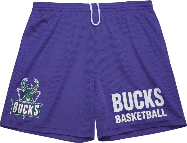 Mitchell & Ness x Purple Milwaukee Bucks Hardwood Classics Gameday shorts