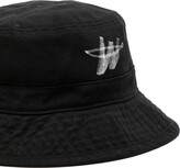 Thumbnail for your product : we11done Logo-Print Cotton Bucket Hat