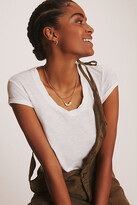 Thumbnail for your product : Pilcro Sustainable Scoop Neck Tee White