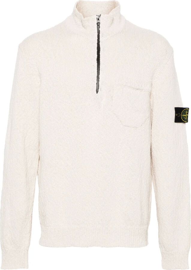 Stone Island Compass-badge bouclé jumper