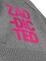 Thumbnail for your product : Zadig & Voltaire Kids Logo-Print Wool-Blend Jumper