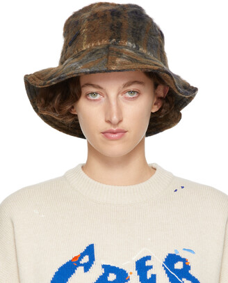 Ader Error Brown Crush Bucket Hat
