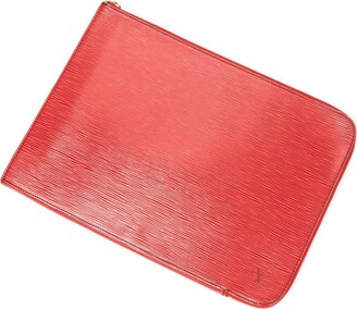 Authentic Louis Vuitton Brazza Red Leather Limited Edition FIFA World Cup  Wallet