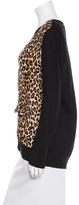 Thumbnail for your product : Equipment Leopard-Print Wool Cardigan