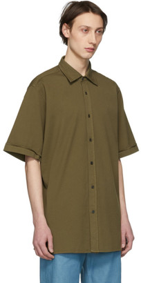 Dries Van Noten Khaki Oversized Compton Shirt