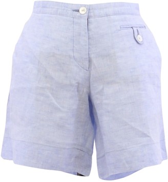 Malo Blue Cloth Shorts for Women