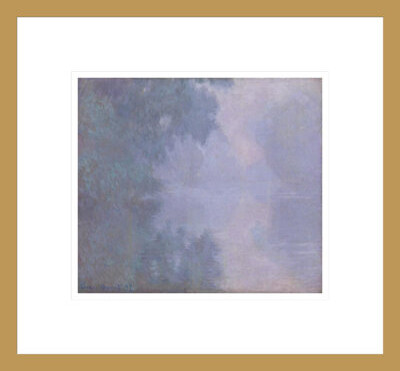 1000Museums Morning on the Seine Giverny (Matinée sur la Seine) by Claude Monet -Framed Giclee Print