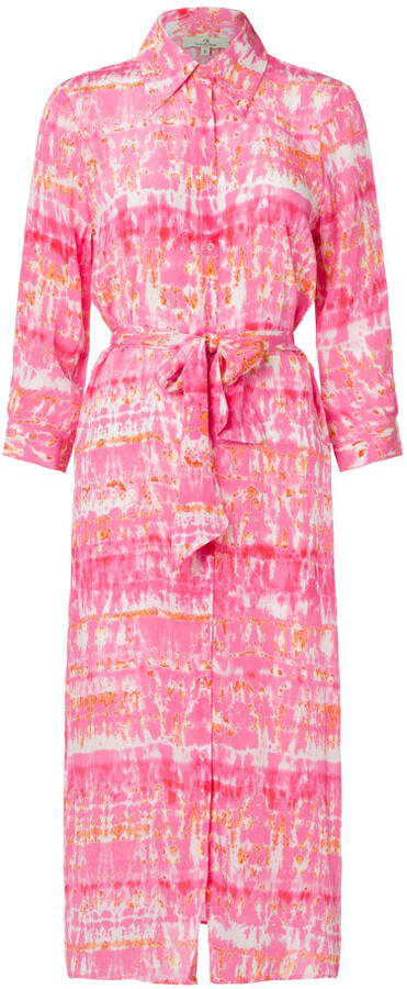 Charlotte Sparre Slit Shirt Dress Pink - ShopStyle