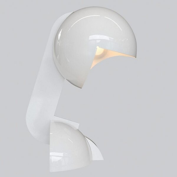 Martinelli Luce Ruspa Table Lamp in White, Size: 2 light