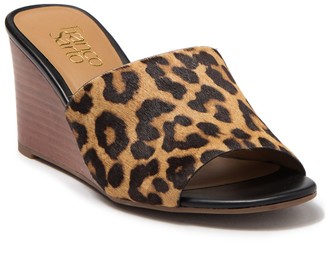 franco sarto leopard wedges