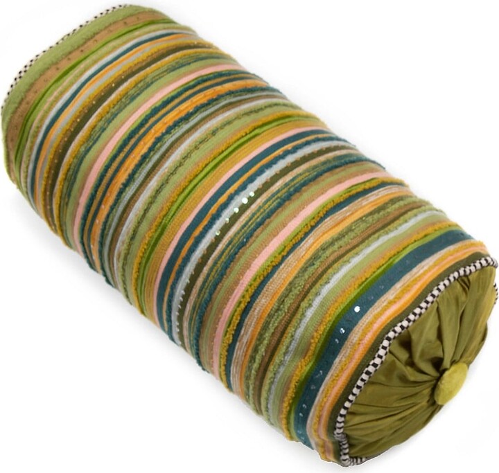 Mackenzie Childs Lily Pond Striped Bolster Pillow ShopStyle