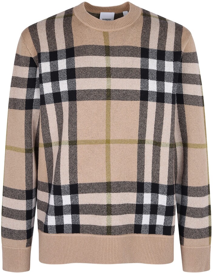 burberry plaid sweater