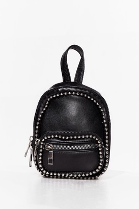 leather backpack with studs