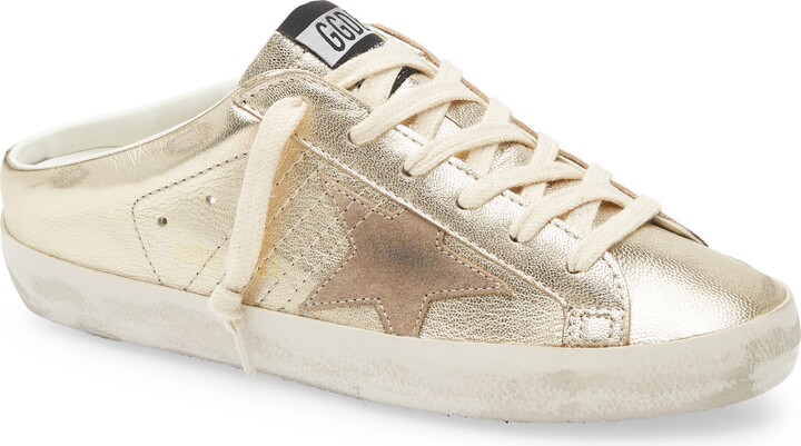 Golden Goose Super-Star Sabot Metallic Mule Sneaker