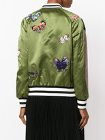 Thumbnail for your product : Valentino butterfly patch bomber jacket