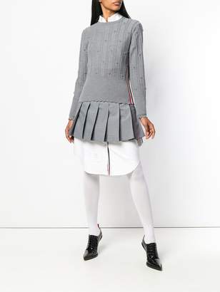 Thom Browne Flower Cable Pullover