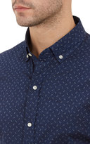 Thumbnail for your product : Ralph Lauren Black Label Denim Tulip-Print Button-Down Shirt