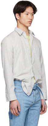 Maison Margiela Grey Garment-Dyed Slim Shirt