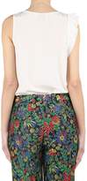 Thumbnail for your product : 3.1 Phillip Lim Ruffle-trimmed Silk Tank Top