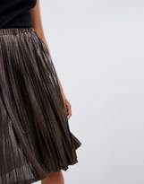 Thumbnail for your product : Missguided Metallic Pleated Midi Skirt