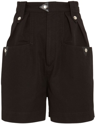 high waist chino shorts