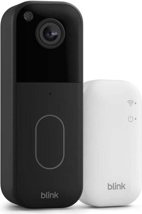 Blink Video Doorbell System - Wireless - Battery Operated Smart Video Doorbell Camera and Included Sync Module Core,Black