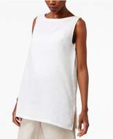Thumbnail for your product : Eileen Fisher Cotton Printed Boat-Neck Tunic