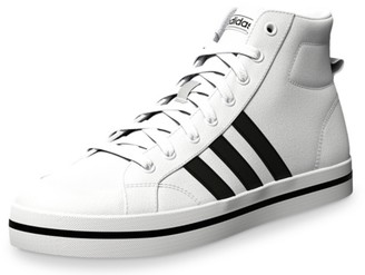 adidas black and white high top sneakers