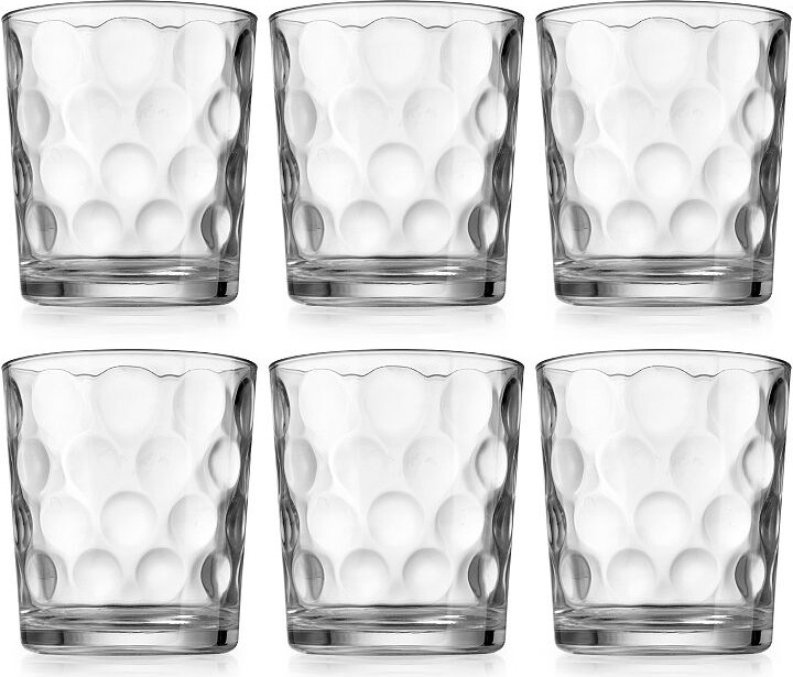 Home Essentials Clarity 6-Piece Eclipse Double Old Fashioned Glass Set