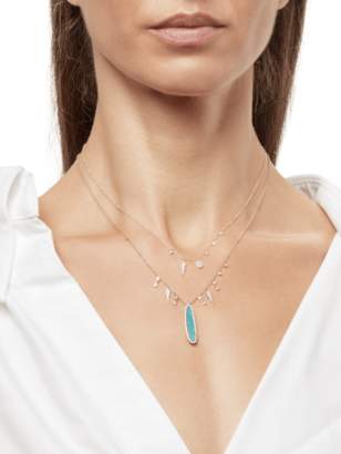 Meira T Gold Necklace with Opal and Diamonds