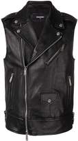 Thumbnail for your product : DSQUARED2 leather biker vest