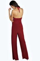Thumbnail for your product : boohoo Katrina Keyhole Front Wide Leg Jumpsuit