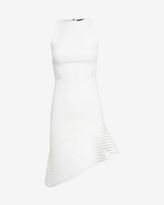 Thumbnail for your product : David Koma Asymmetric Mesh Hem Sleeveless Dress