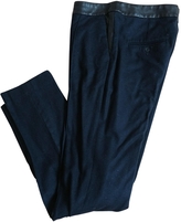 Thumbnail for your product : Claudie Pierlot Blue Wool Trousers