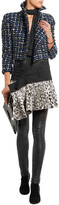 Thumbnail for your product : Haider Ackermann Stretch-Wool And Leopard-Print Silk-Blend Wrap Mini Skirt