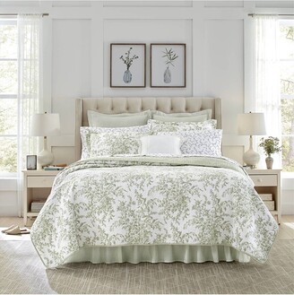 Laura Ashley Bedford 100% Cotton Reversible Quilt Set - ShopStyle