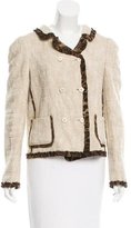 Thumbnail for your product : Dolce & Gabbana Woven Ruffle-Trimmed Jacket