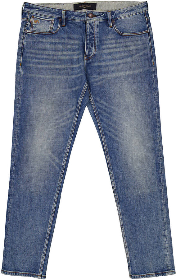 Emporio Armani J75 Slim-Fit Jeans In Selvedge Denim