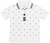 Thumbnail for your product : Burberry Children Logo technical-jersey polo shirt