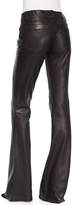 Thumbnail for your product : Alice + Olivia Leather Flare-Leg Pants, Black