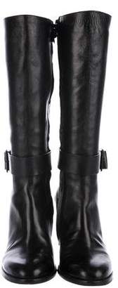 CNC Costume National Leather Mid-Calf Boots