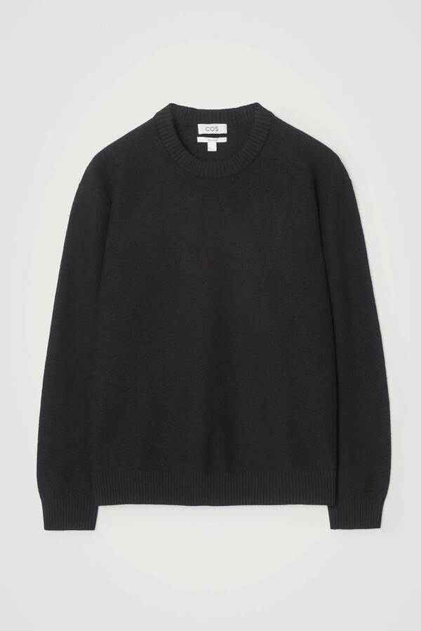 Boiled-Wool Crew-Neck Sweater