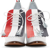 Thumbnail for your product : Moncler Gamme Bleu White Leather Oxford Heels