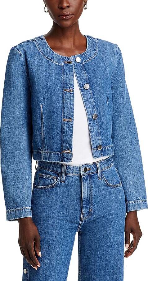 Derek Lam 10 Crosby Ezra Cropped Denim Jacket ShopStyle