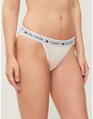 Tommy Hilfiger Authentic mid-rise stretch-jersey bikini bottoms